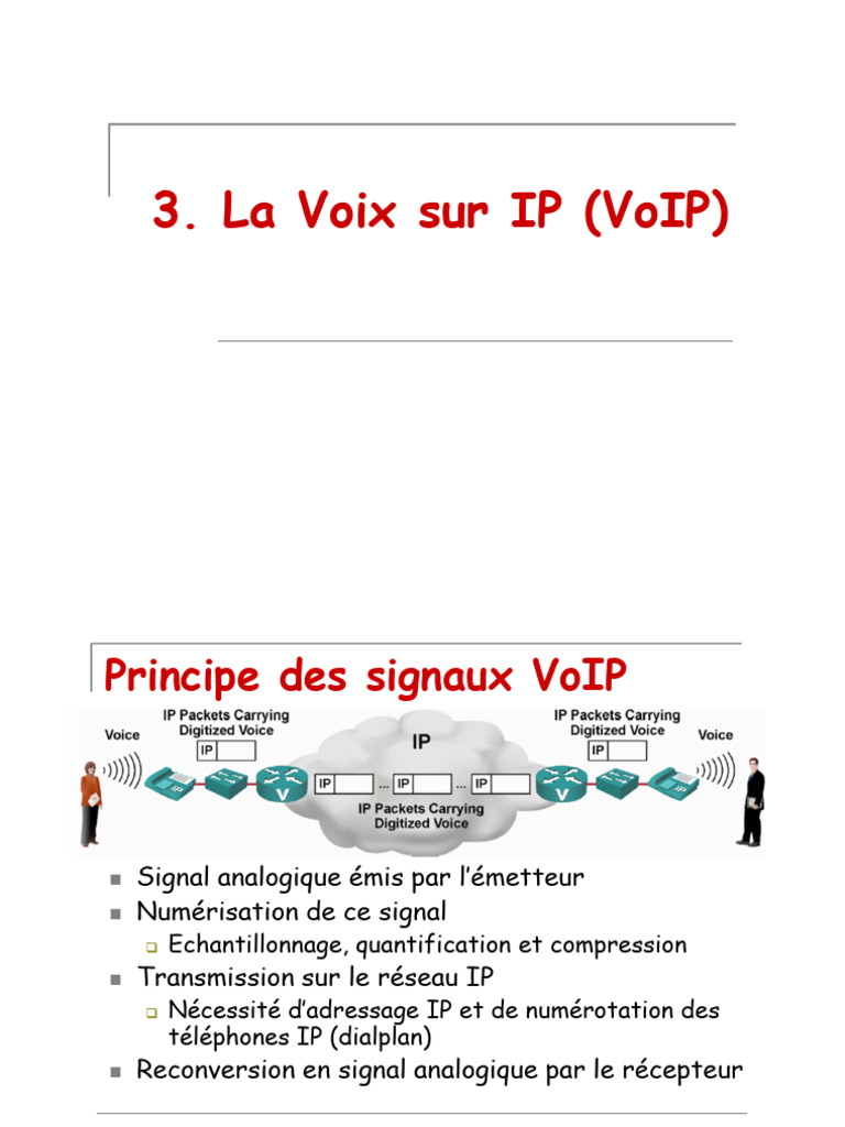 Avantages et fonctionnement de la VoIP | PDF | Voix sur IP | Qualité de ...