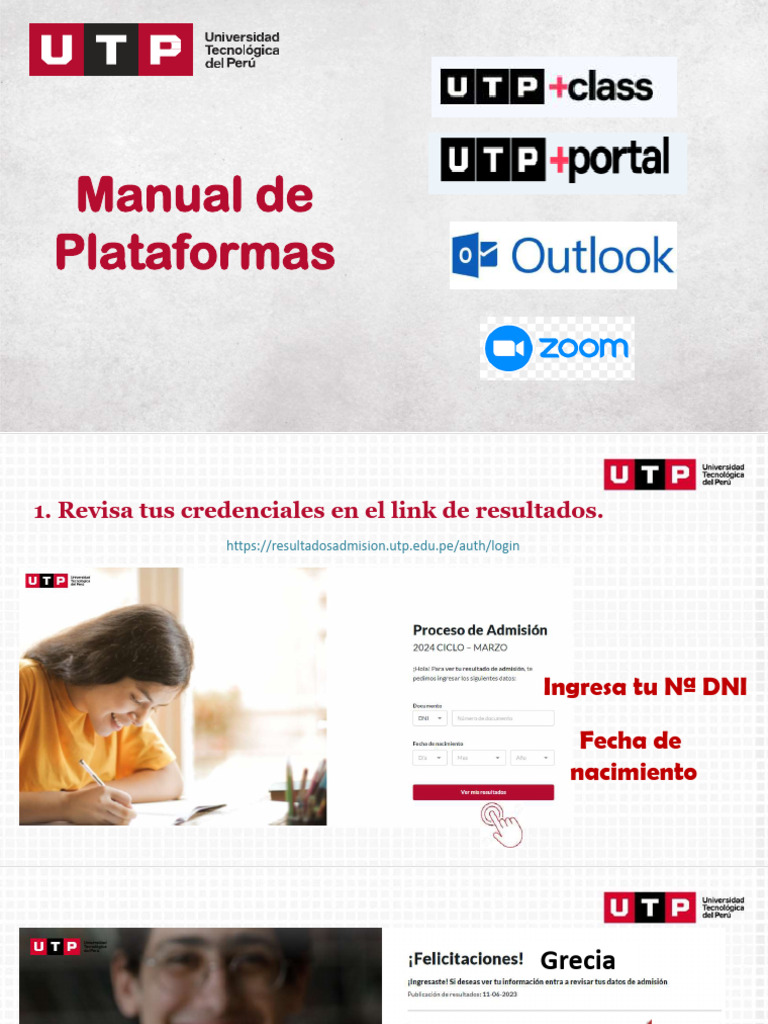 Manual de Uso del Portal UTP | PDF | Informática