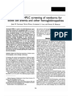 Screening newborns for hemoglobinopathies by HPLC