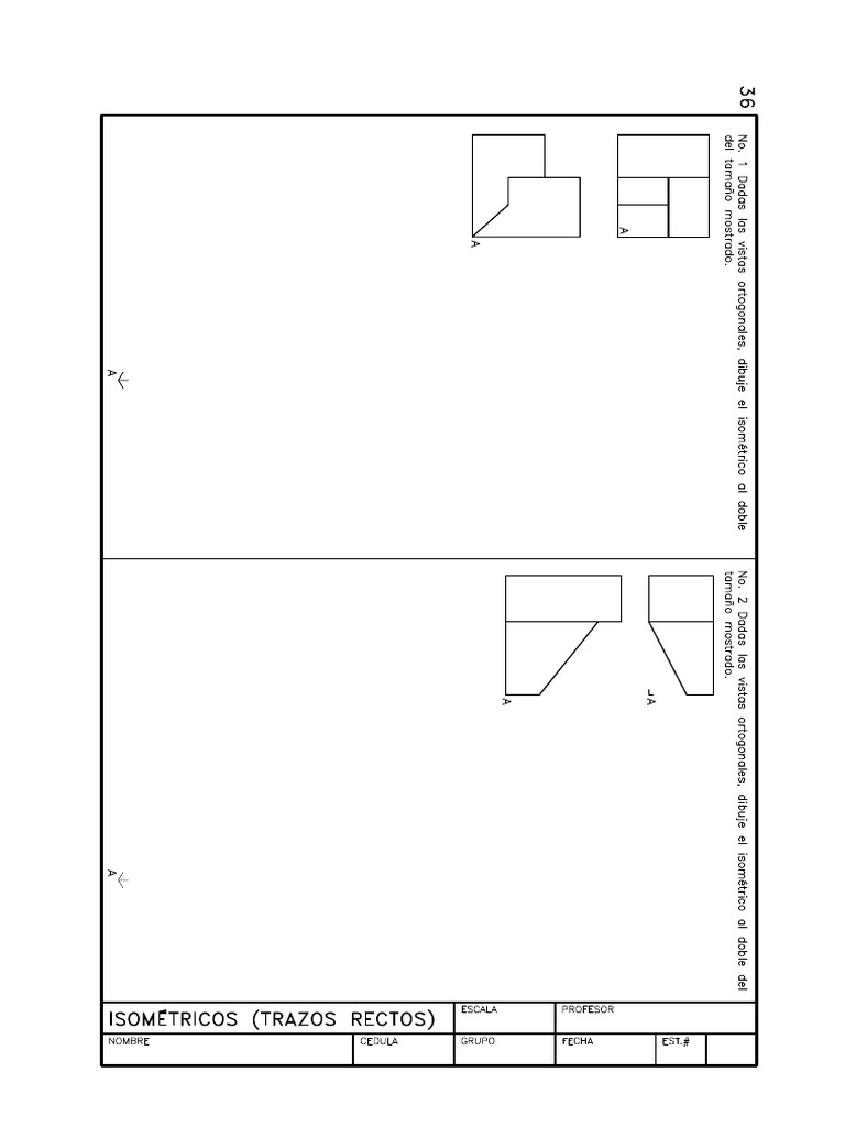 Isometricos Rectos L 10 | PDF