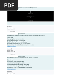 Pretest Section 5