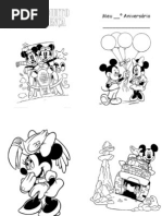 Livrinho Colorir Mickey e Minnie