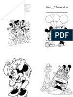 Livrinho Colorir Mickey e Minnie