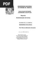 Deshidratador de Frutas y Semillas