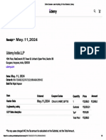 Udemy Receipt - 2 - May'24