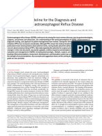 ACG Clinical Guideline For The Diagnosis and Management of Gastroesophageal Reflux Disease