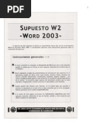 Instrucciones EspecíficasW2