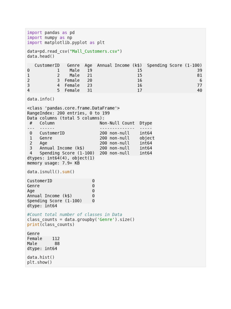 ML Lab Exp 7 K-Means Clustering | PDF | Thread (Computing) | Data Analysis image.