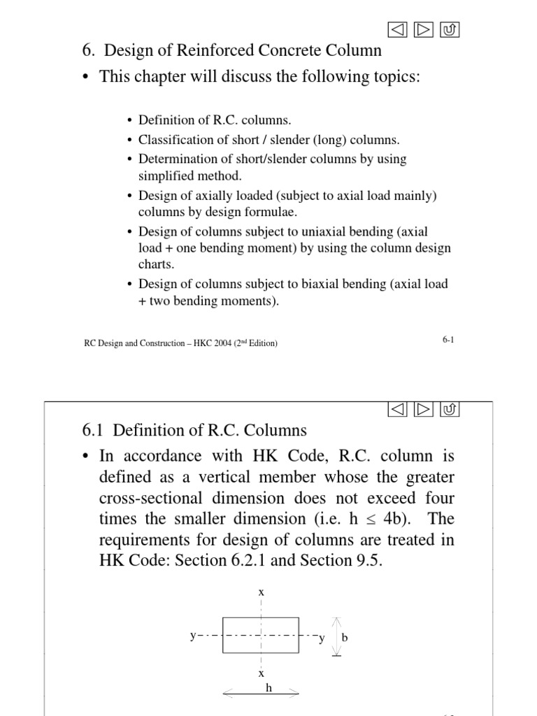 RCC Column Design Principles and Examples | PDF | Column | Bending