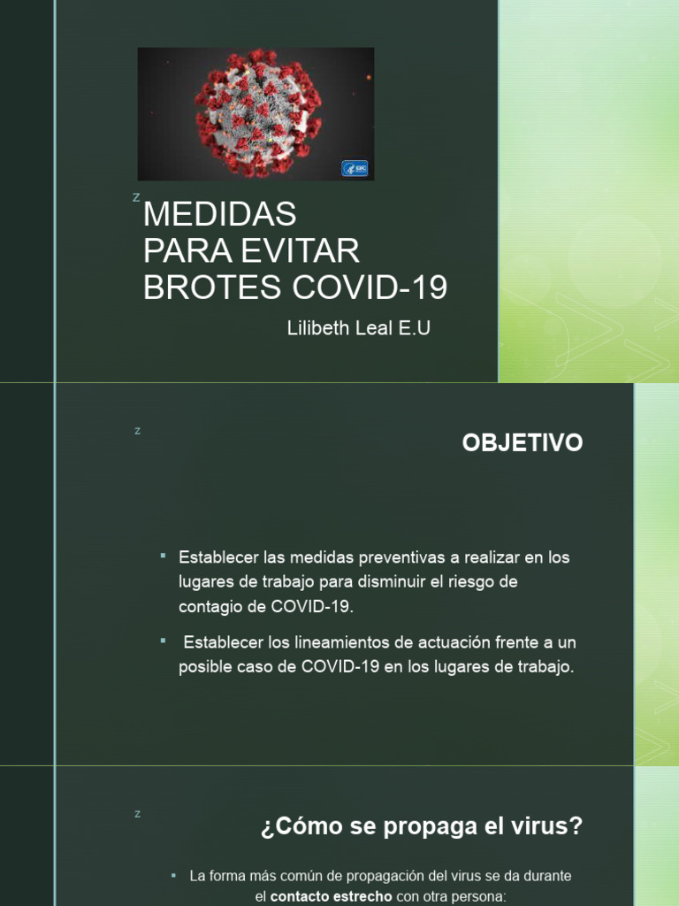 Medidas para Evitar Brotes Covid-19 | PDF | Ciencias de la Salud ...