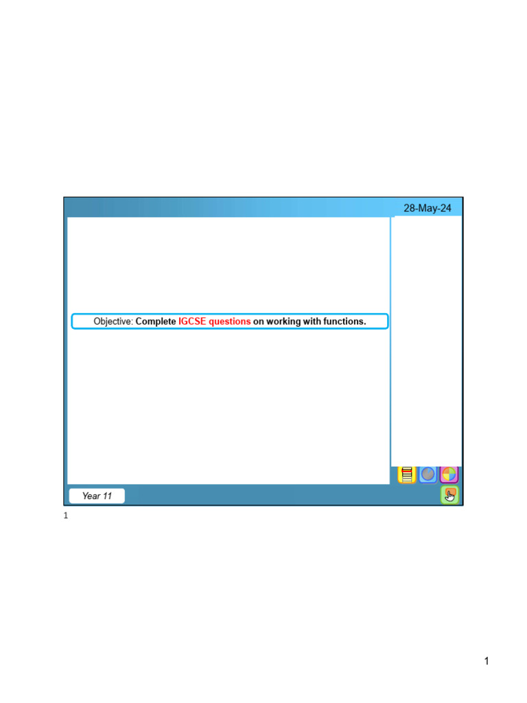 Graphs Of Functions Igcse Questions