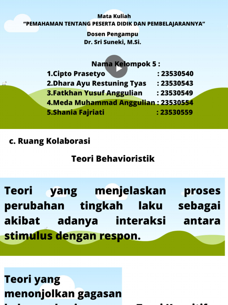 penguatan pemahaman konsep belajar siswa