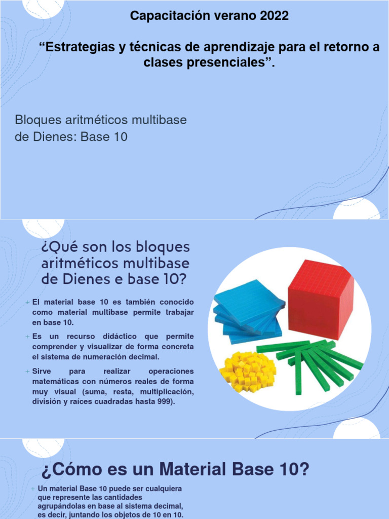 Bloques Aritméticos Multibase en Matemáticas | PDF | División ...
