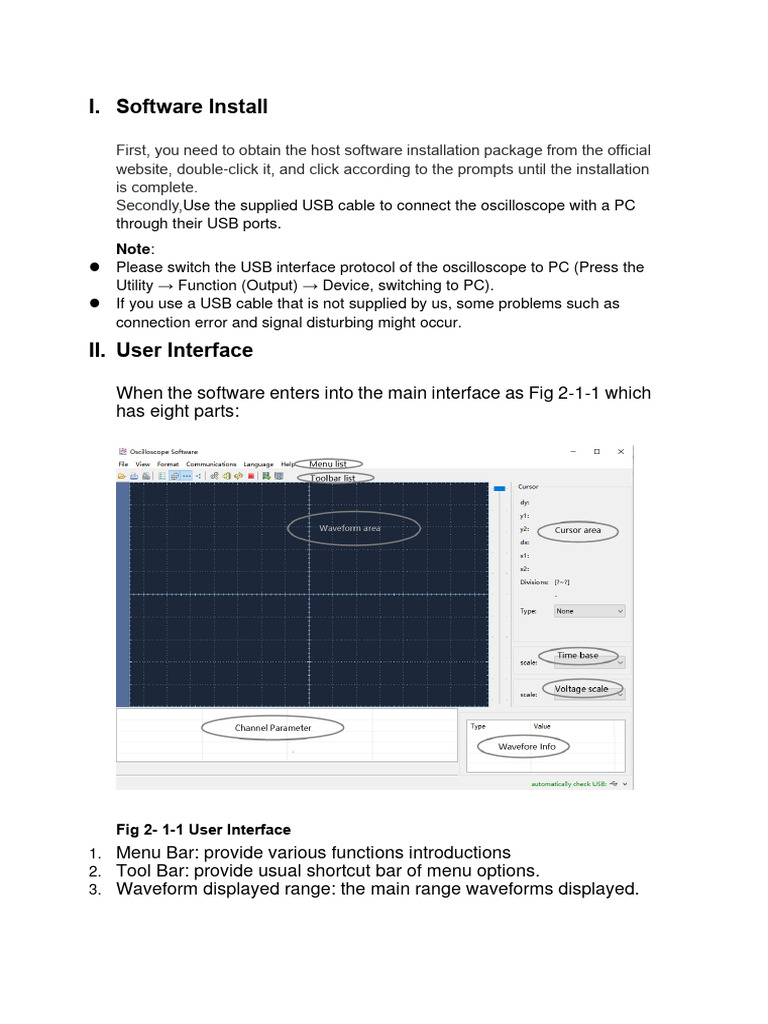 Oscilloscope Software Help - 20230615 | PDF | Menu (Computing ...