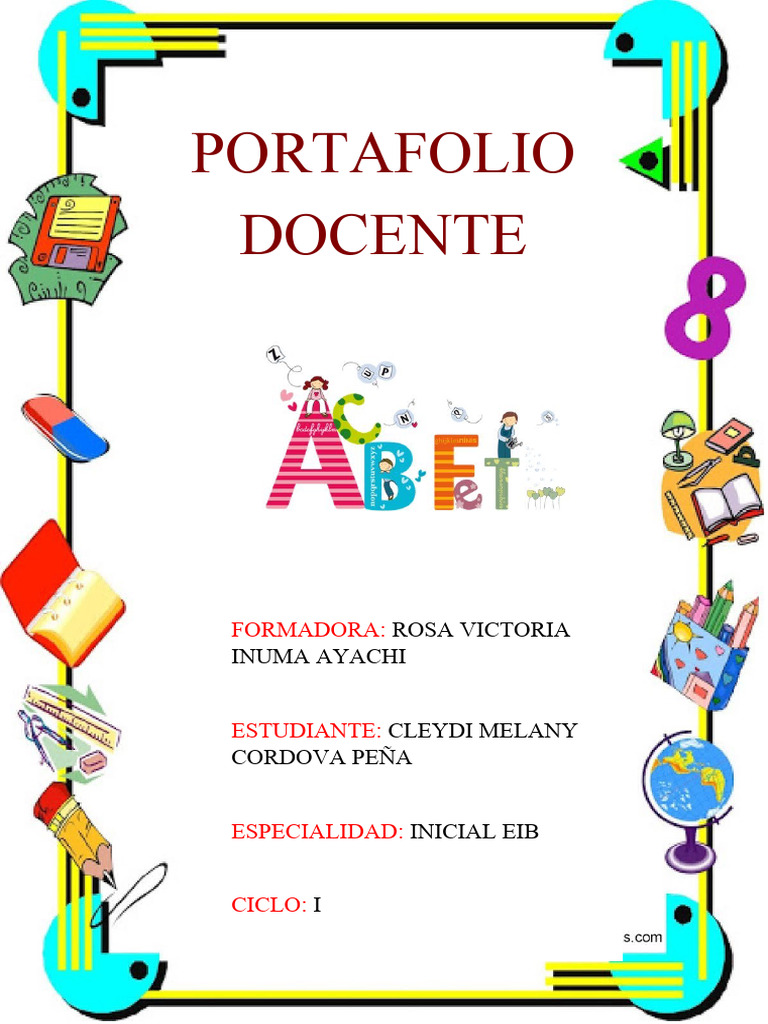 Estructura de Un Portafolio Docente - PD | PDF