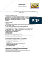 EDHC 4ème L - 12 - LA PRESERVATION DE L'ENVIRONNEMENT ET LE BIEN-ËTRE DE LA POPULATION