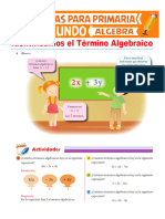 Identificamos El Término Algebraico para Segundo de Primaria