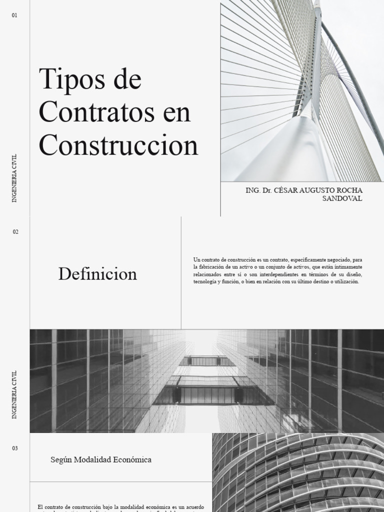 Tipos de Contratos en Construcción | PDF | Contratista general ...