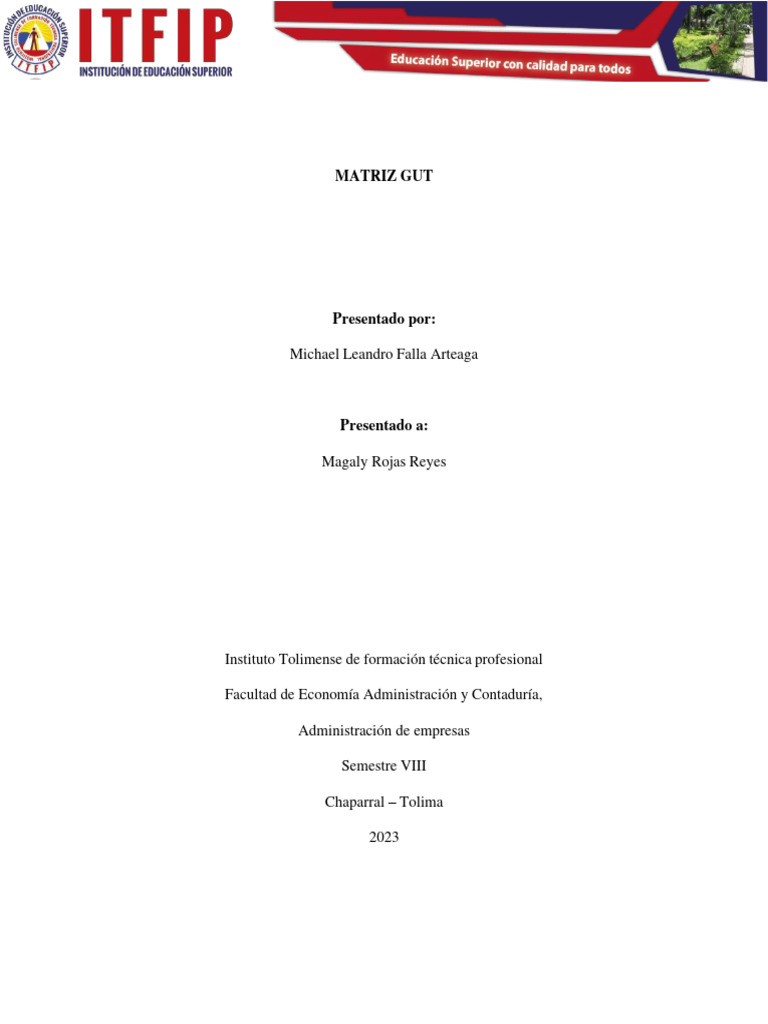 Qué es y cómo funciona la Matriz GUT | PDF | Matriz (Matemáticas)