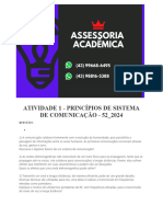 Atividade 1 - Princípios de Sistema de Comunicação - 52 2024