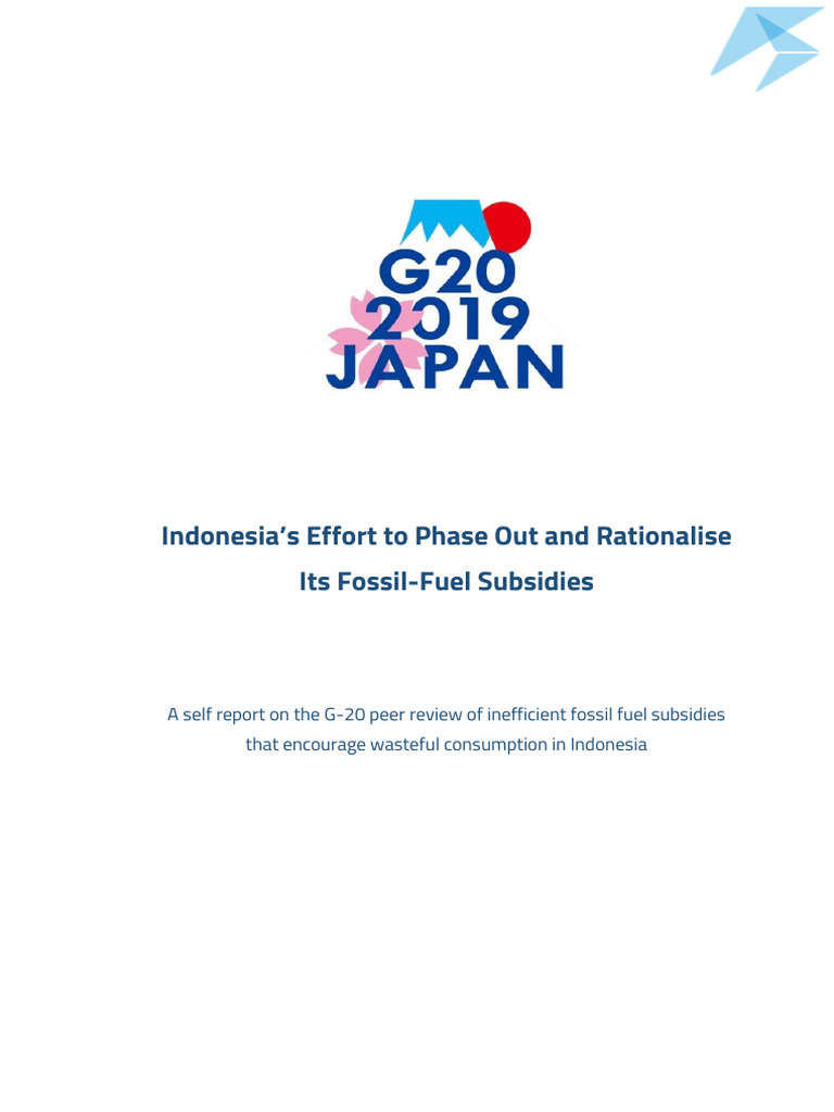 Indonesia's Fossil Fuel Subsidy Reform | PDF | Subsidy | Gasoline And ...