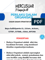 Pertemuan 8 Budaya Organisasi