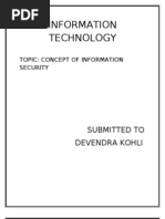 Information Technology: Submitted To Devendra Kohli