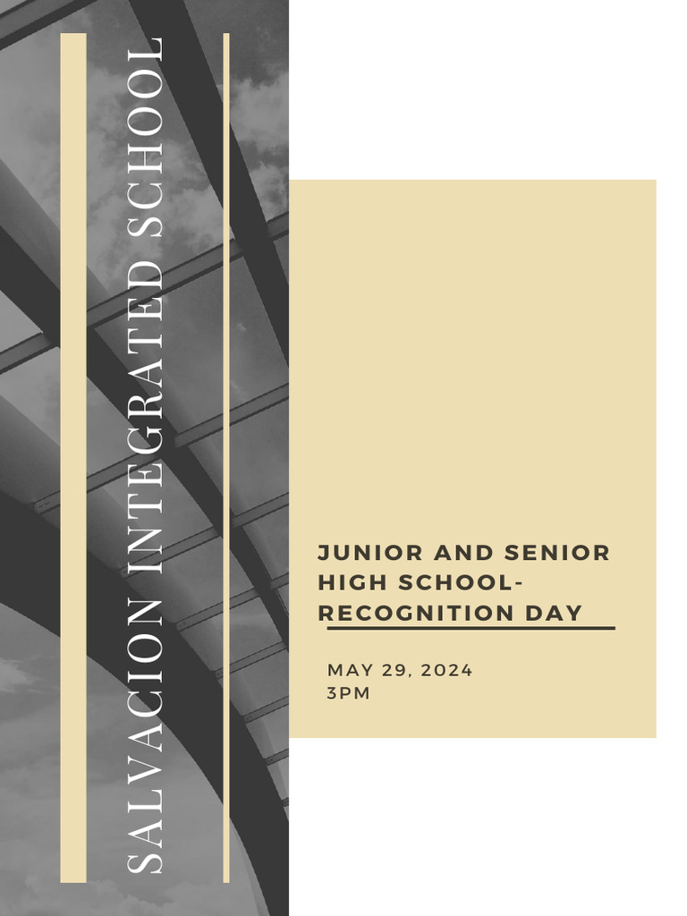 Jhs Shs Recognition Program | PDF