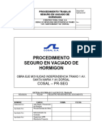 Procedimiento de Trabajo Seguro Con Hormigon