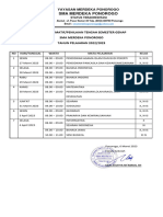 Jadwal PTS - STS Genap 2023