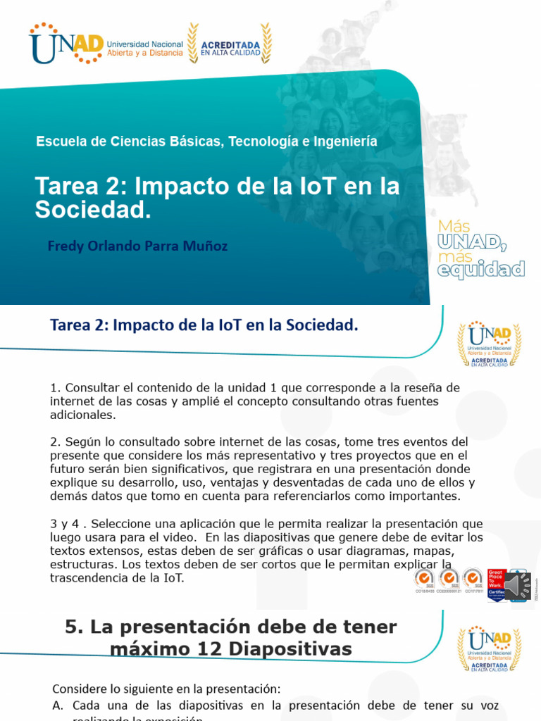 Tarea 2 Impacto de La IoT en La Sociedad | PDF | Internet de las Cosas ...
