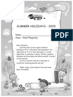 Class Playgroup Holiday Homework Compressed