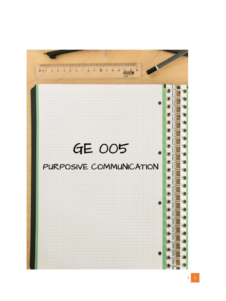 Module 11 Ge 005 Purposive Communication Pdf Nonverbal