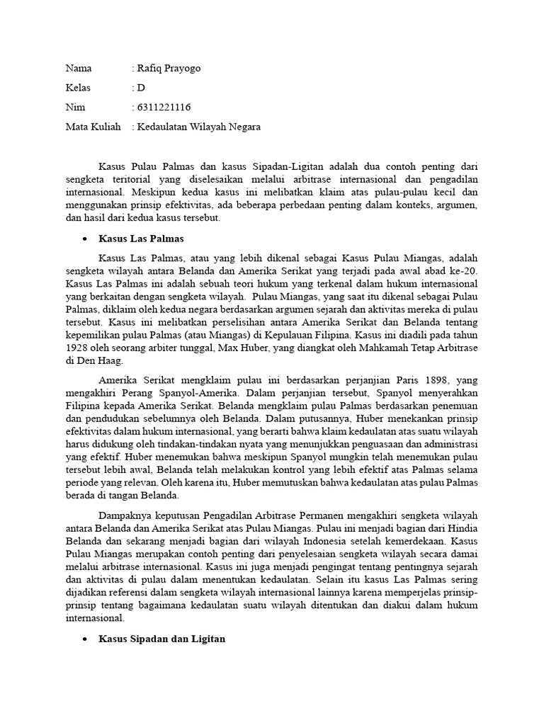 Tugas 2 D Rafiq Prayogo 6311221116 | PDF