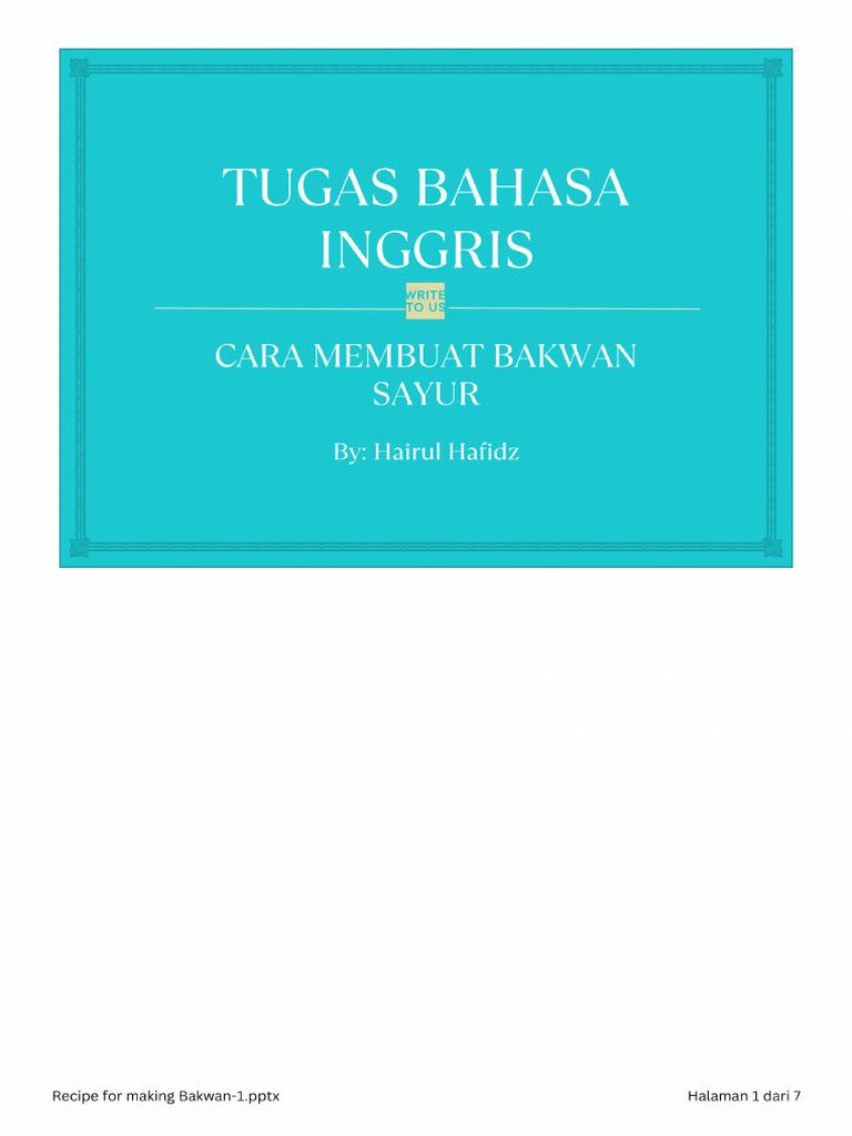 Recipe for making bakwan 1 pptx 20231204 110304 0000 pdf