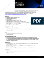 IBM z Integrated Information Processor Exploiter (zIIP) List