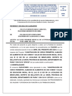 Informe Final de Calidad - Colegio N°823 Miraflores Abril 2023