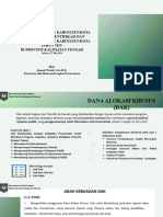 Arah Kebijakan Dak Dalam Rangka Identifikasi Dan Analisa Usulan Dak 2025 Kalteng - Final