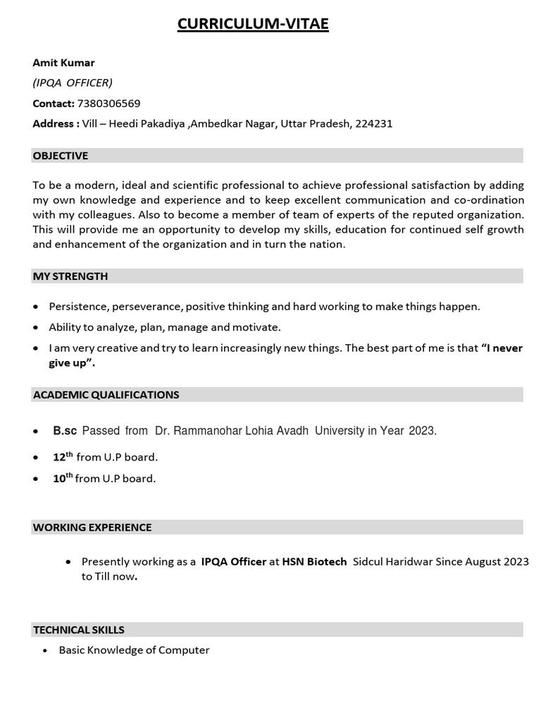 Amit Kumar QA | PDF