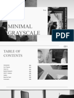 Minimalist Grayscale Pitch Deck Presentation