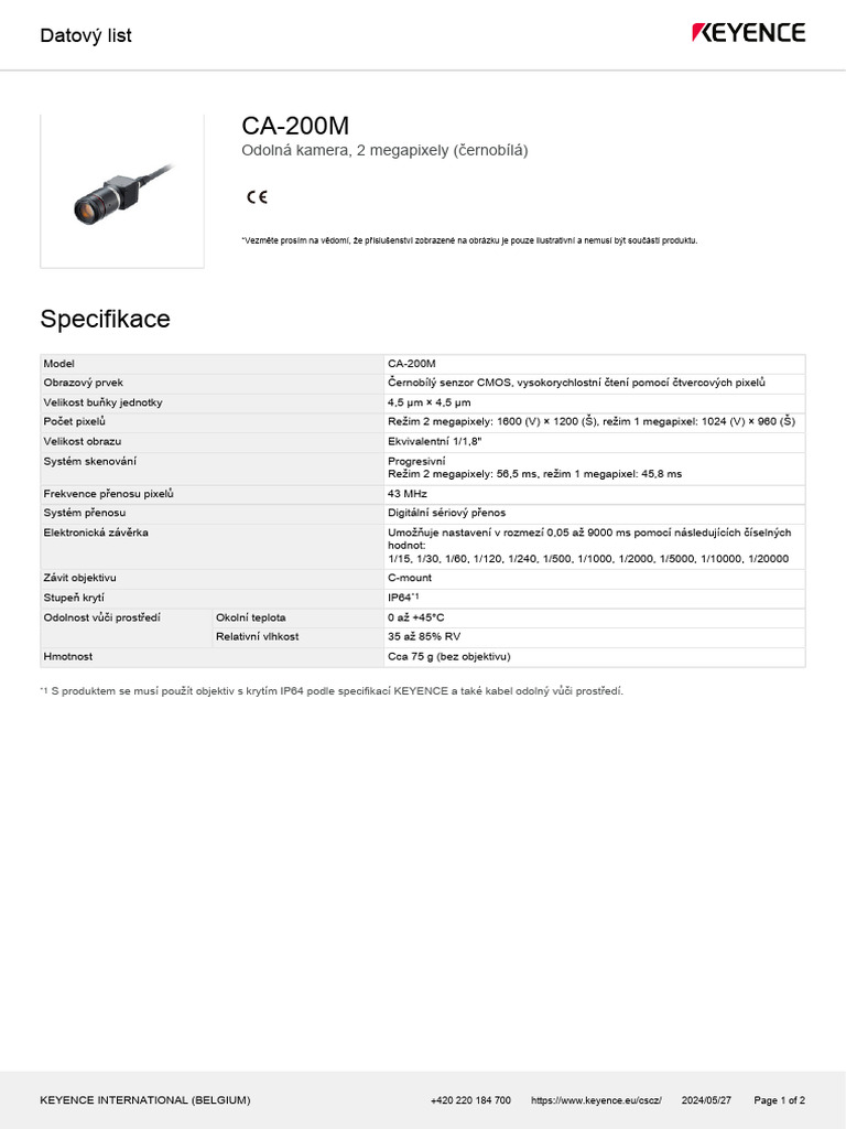 CA-200M Datasheet | PDF