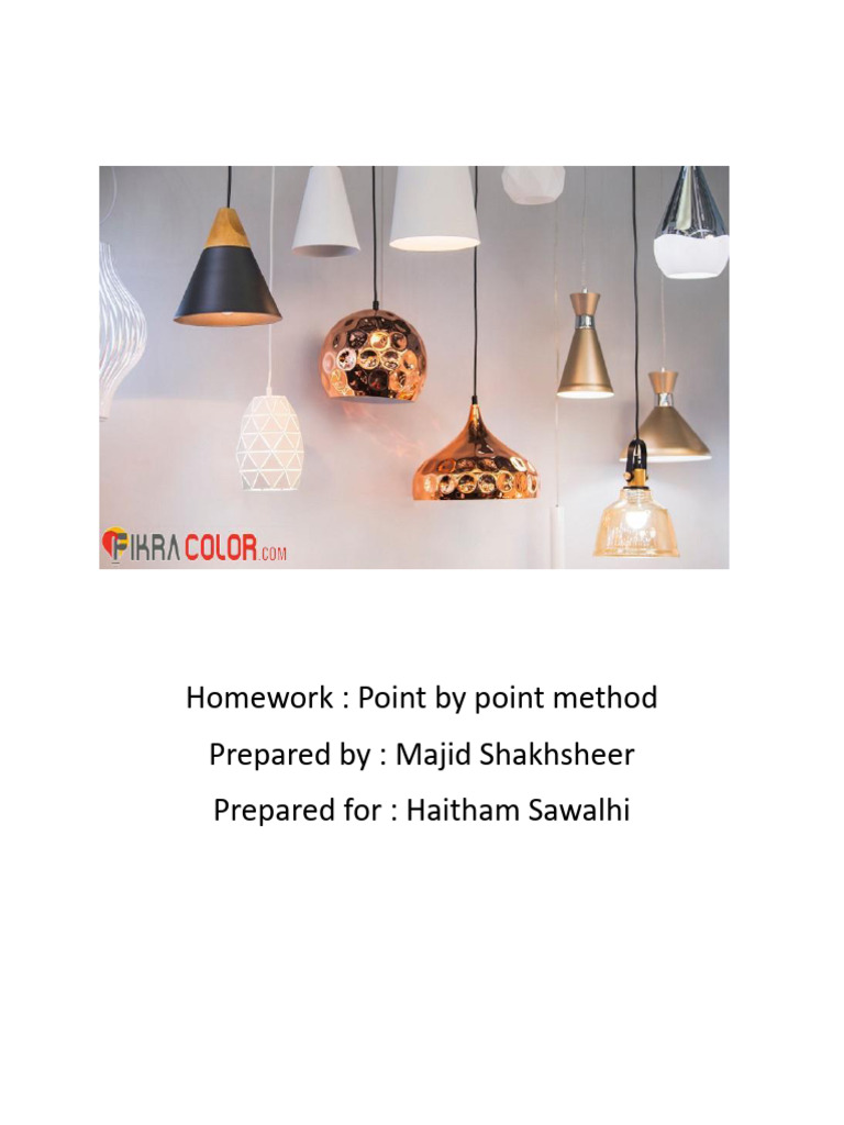 HW 1 (Point by Point Method). | PDF | Quantity | Interior Design