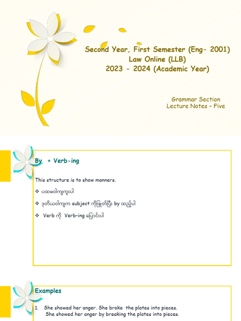 Grammar Lecture Notes: Joining Sentences | PDF | Semantic Units ...