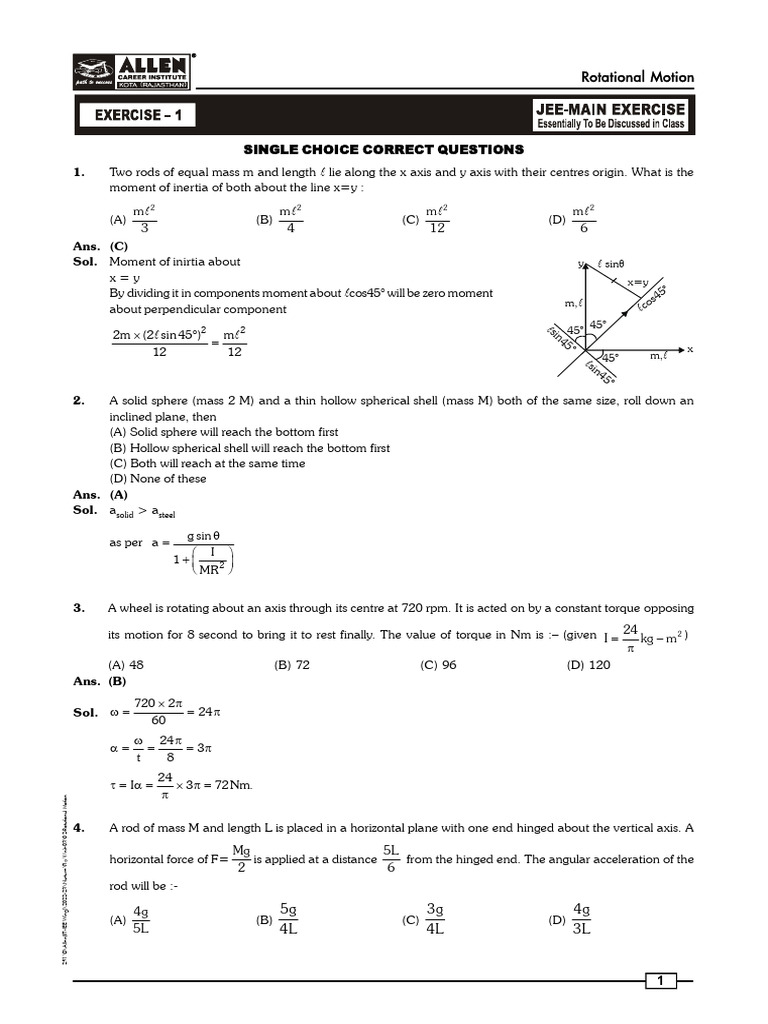 Understanding Rotational Motion Concepts | PDF | Rotation | Angular ...