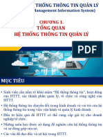 Chương 1. Tổng Quan Hệ Thống Thông Tin Quản Lý