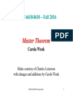 Lecture Mastertheorem