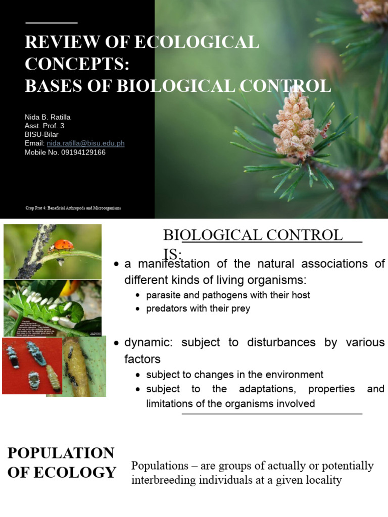 Review of Ecological Concepts | PDF | Predation | Ecology