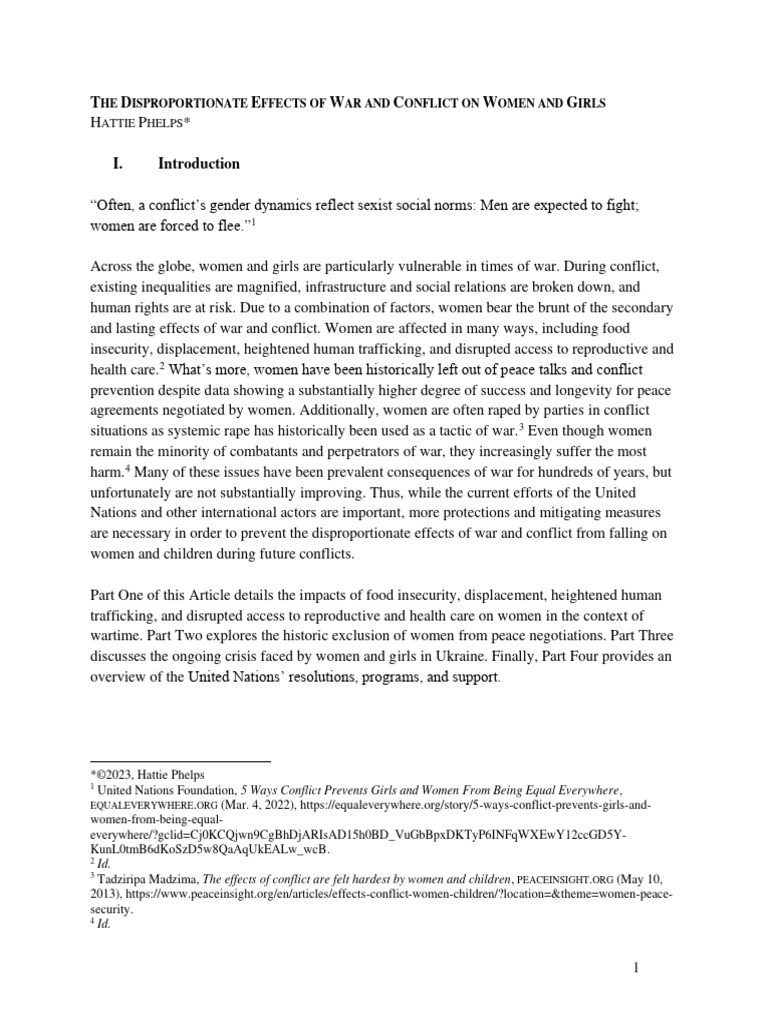 the-disproportionate-effects-of-war-and-conflict-on-women-and-girls