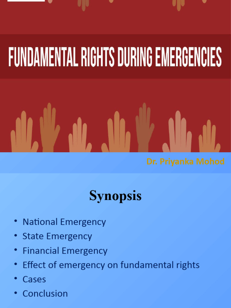 Emergency's Impact on Fundamental Rights | PDF | State Of Emergency ...