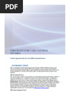 Checklist for Analytical Cross Sectional Studies | PDF | Systematic ...